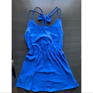 Blue Bow Dress - size large